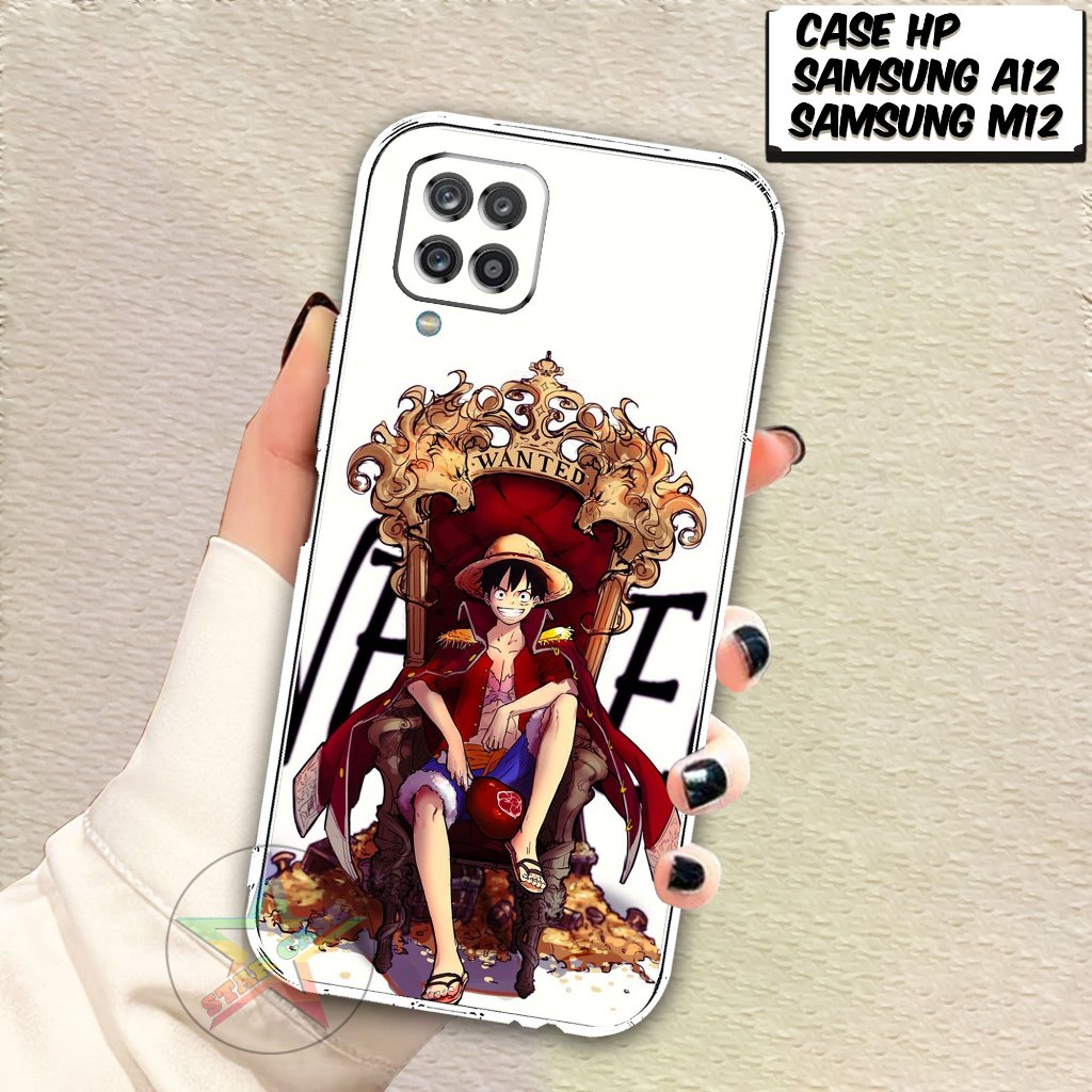 Case SAMSUNG A12 TERBARU Motif [OP] Terlaris Casing SAMSUNG M12 Terbaru Softcase Clear Protected Cam