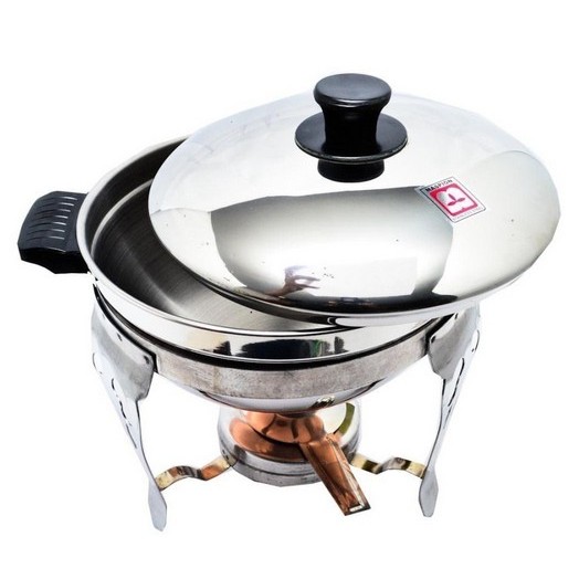 Maspion Deep Soup Bowl Panci Prasmanan Cathering Set Bulat Stainless - 28cm