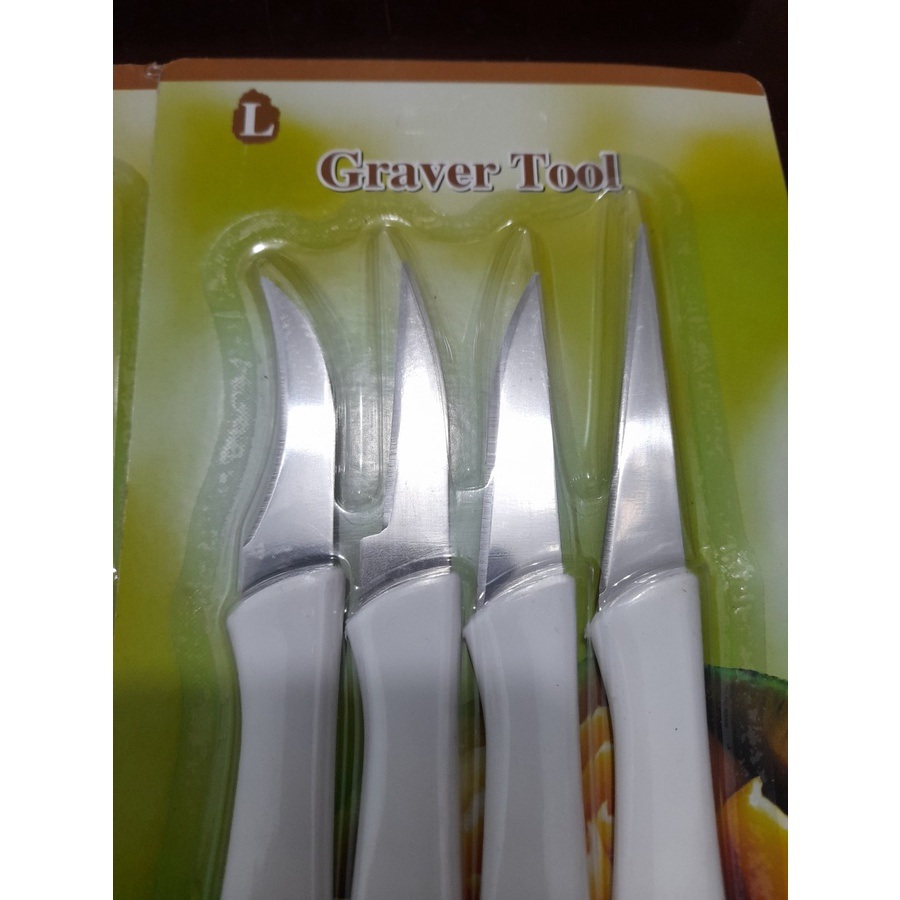 

TGM Pisau Ukir 1 Set Isi 4 Pcs