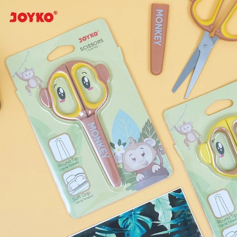 

Gunting / Scissors Kecil Motif - Joyko SC-26 Monkey MURAH