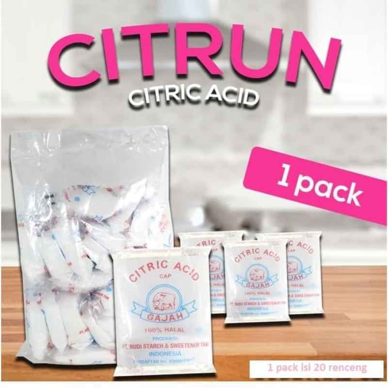 

Citric Acid Gajah 50Gr