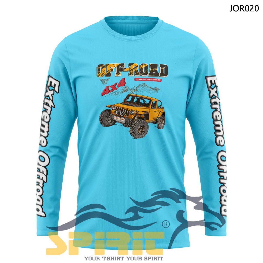Kaos Offroad Extreme Jeep 4x4 Original Baju Mobil Jeep Adventure Offroad Outdoor Otomotif Lengan Pan