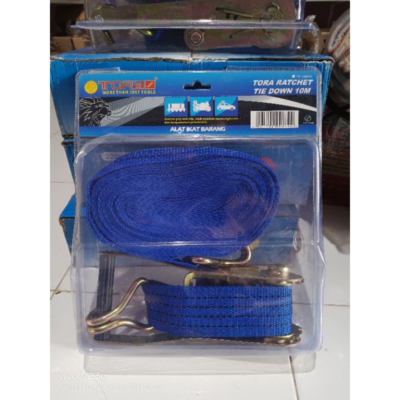 RACHET TIE DOWN 2" X 10meter/Tali pengikat barang/sound system