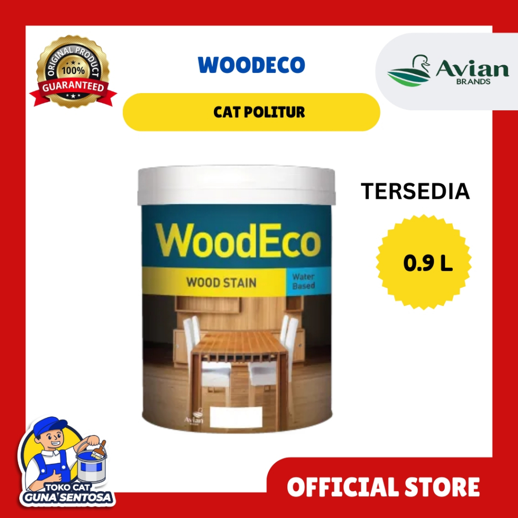 CAT POLITUR KAYU / VERNIS KAYU AVIAN WOOD ECO 1 KG
