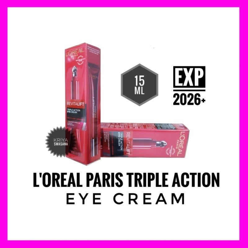 L'OREAL LOREAL PARIS REVITALIFT TRIPLE ACTION EYE CREAM 15 ml