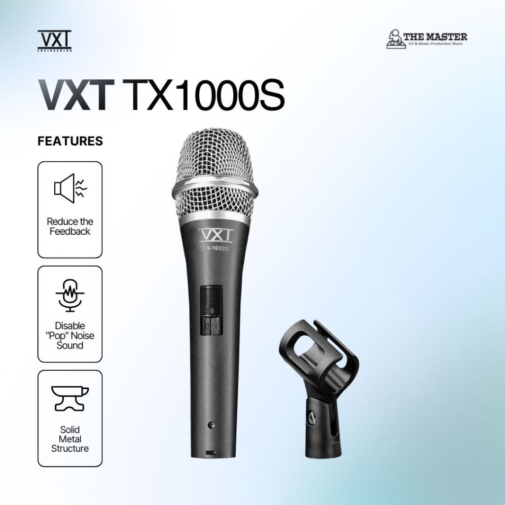 [Ready Stock] VXT TX1000S | TX 1000S | TX-1000 S Dynamic Microphone
