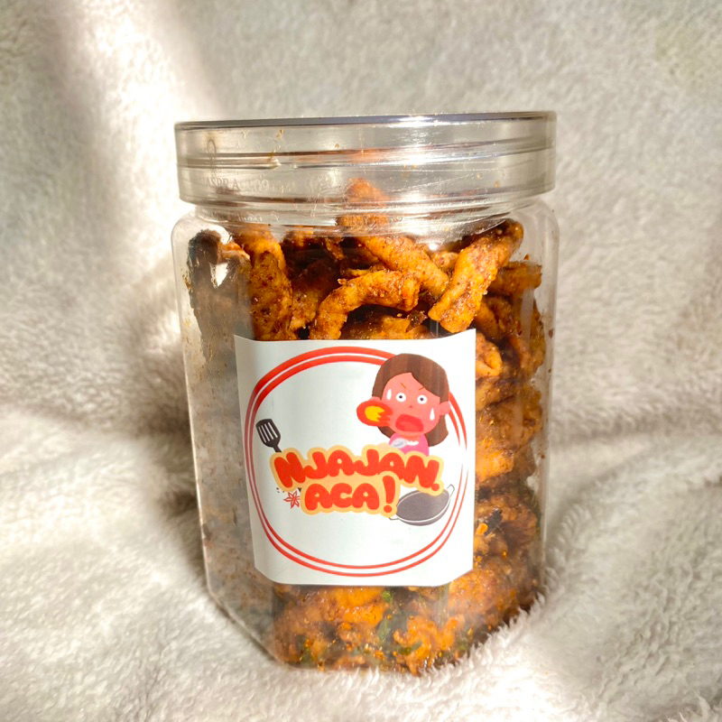 

KRIPIK USUS PEDAS DAUN JERUK TOPLESAN 200gr