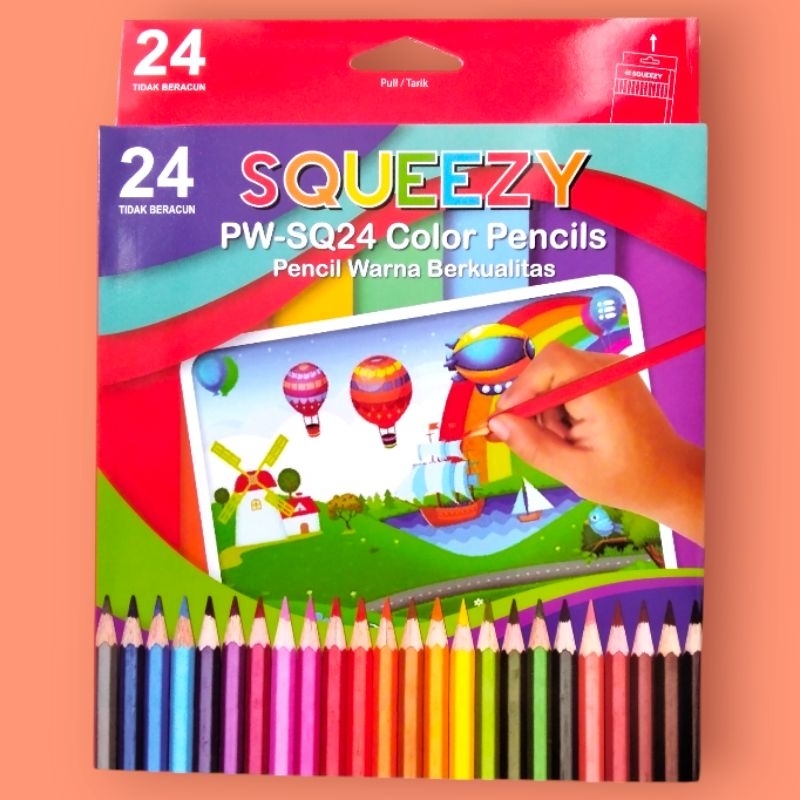 

Pensil Warna Squeezy (Isi 24)