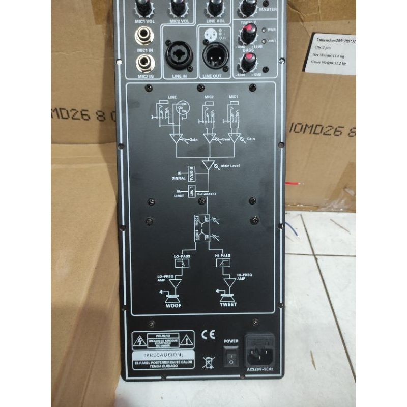 Kit Power Speaker Aktif Monitor Floor Model JBL EON 1000 Watt 38x16 cm Original