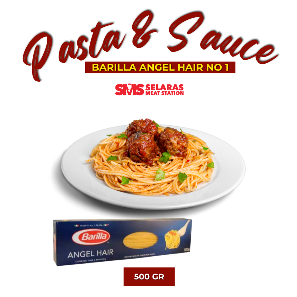 

Barilla Angel Hair No 1 Pasta Spaghetti 500 gr