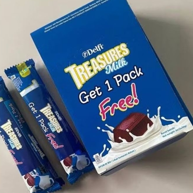 

Delfi Treasure Milk 1 box isi 24 stick