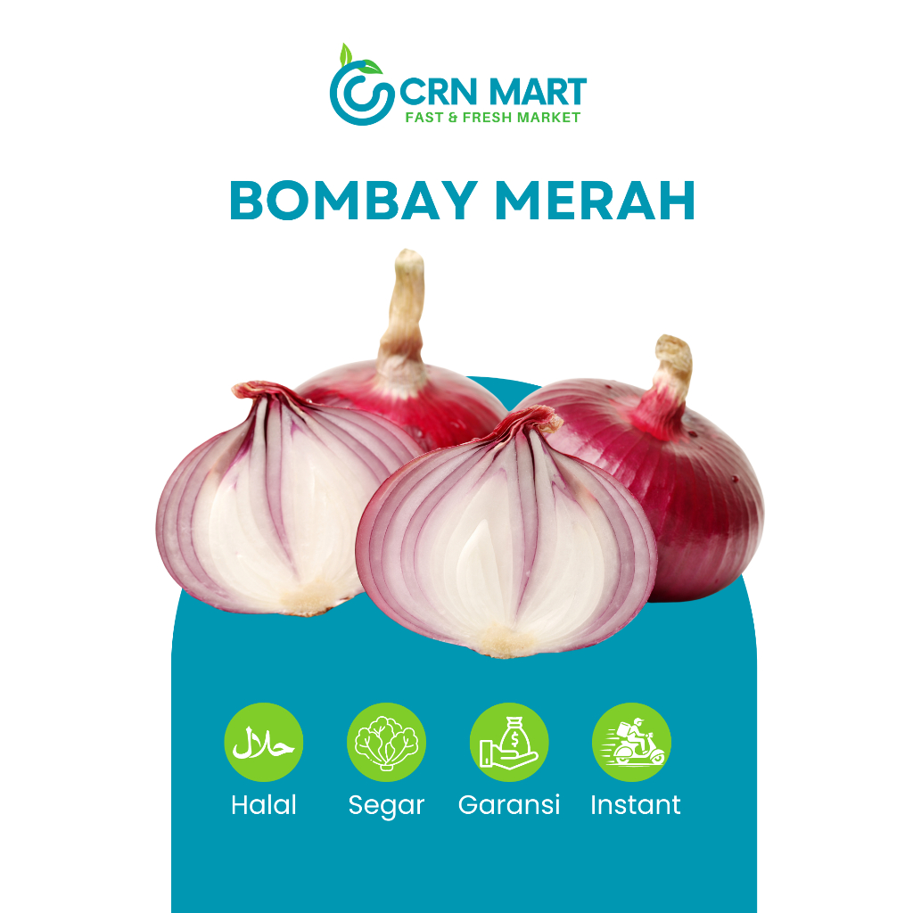 

CRN MART - Bawang Bombay Merah Segar/Sayuran Segar/Bawang Acar Fresh/Bawang India Segar