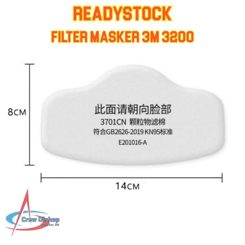 Ready Filter Masker 3M  3200 3701CN