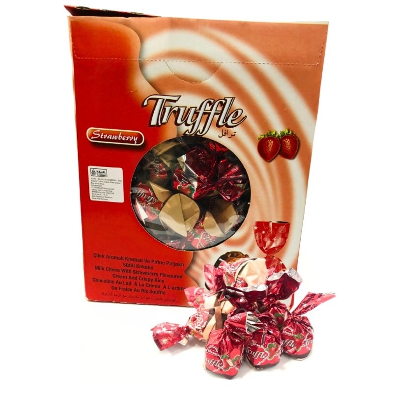 

COKELAT TRUFFLE 1.8 KG STRAWBERRY - COKLAT TRUFFLE BOX 1.8 KG RASA STRAWBERRY