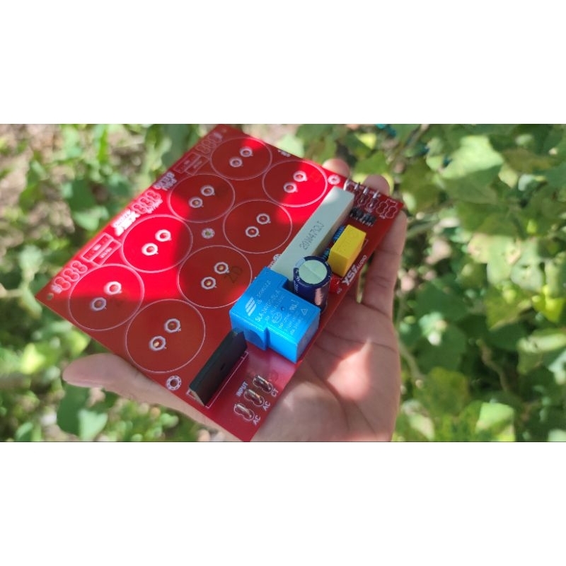 PCB PSU 8 elco + softstart untuk power amplifier