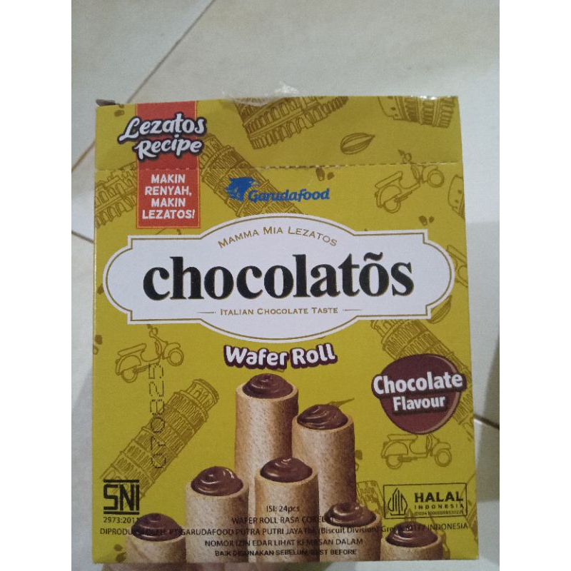 

Chocolate Wafer Roll Snack isi 24pcs
