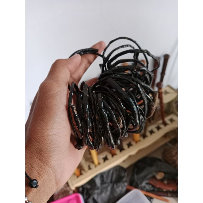 gelang akar Bahar hitam super mini