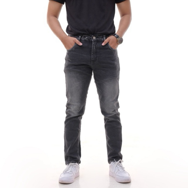 termurah zeg jeans casual pants celana denim pria panjang slim fit melar selvedge premium