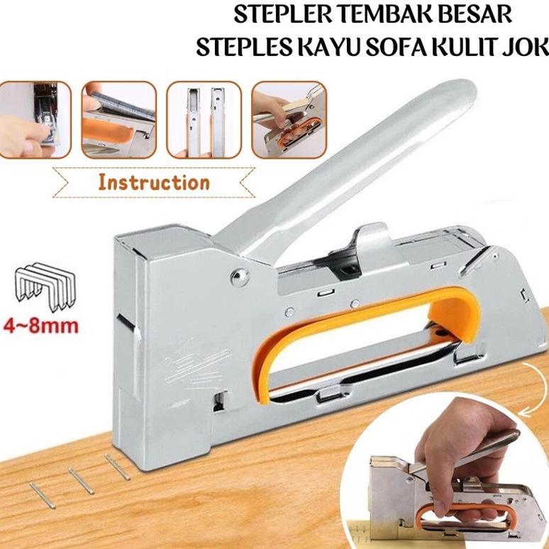 

MURAH LEBAYYYY Staples Tembak Tacker Powerful Stapler Silver