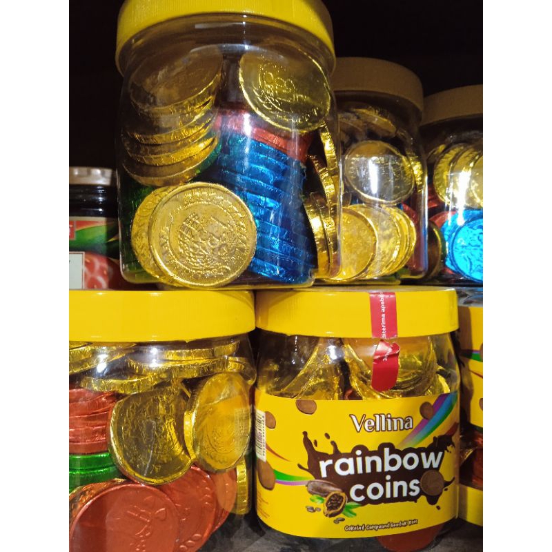 

coklat koin vellina rainbow 300gr
