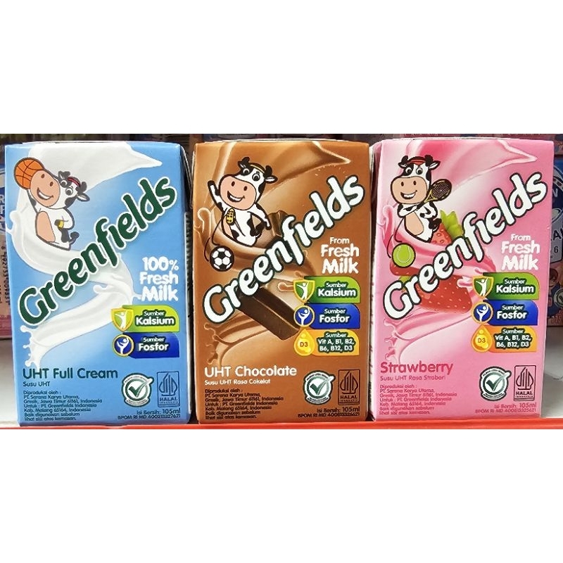 

Greenfields Uht Susu Cair 105ml - Tetrapack