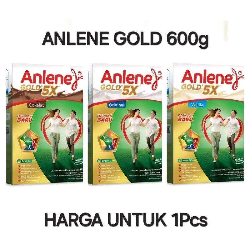 

Anlene Gold 5X Formula Kemasan 600g Tinggi Kalsium