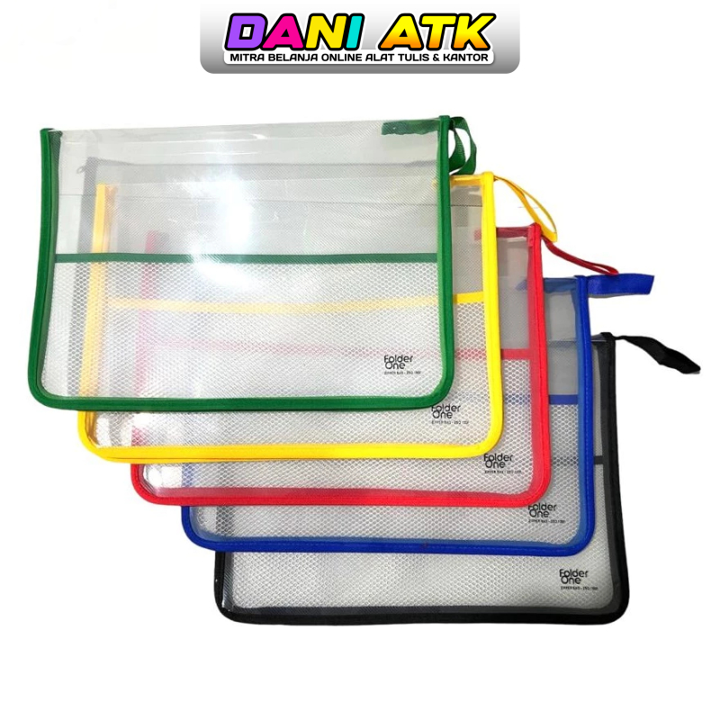 

Map Plastik Resleting F4 (Folderone) Zipper File Folio / Zipper Bag FC