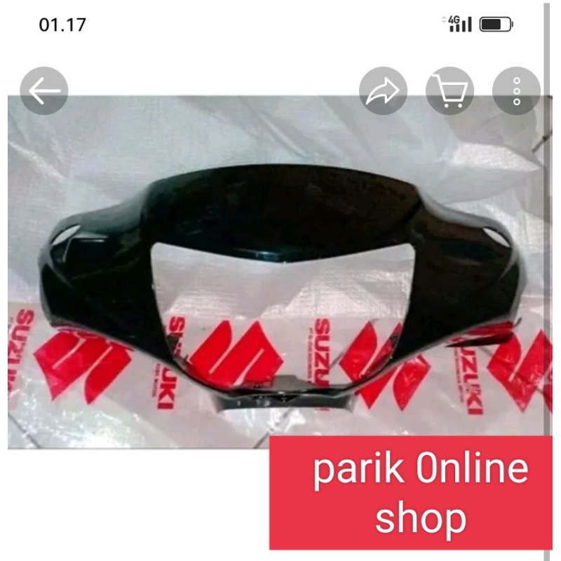 Cover Batok Lampu Depan Warna Hitam Suzuki Spin Old 125