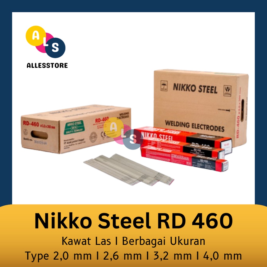 Kawat Las Nikko RD 461Kg2mm26mmKawat Las ElektrodaKawat Las Besi rah