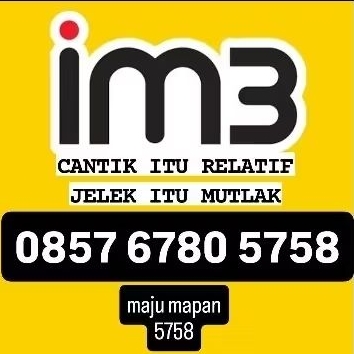 Nomor Cantik IM3 INDOSAT MAJU MAPAN 5758 | Kartu Perdana IM3 INDOSAT 5758 MAJU MAPAN | Nomor Cantik 