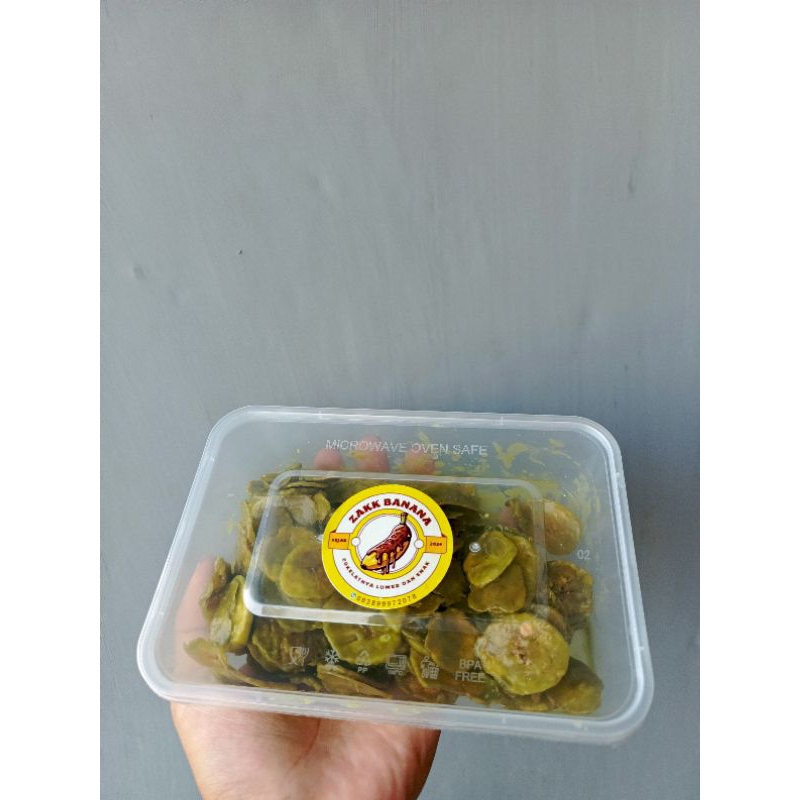 

Kripik pisang rasa macha ukuran 100g