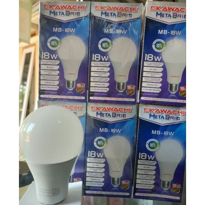 LED 18 watt SNI METTA Brio super terang kawachi