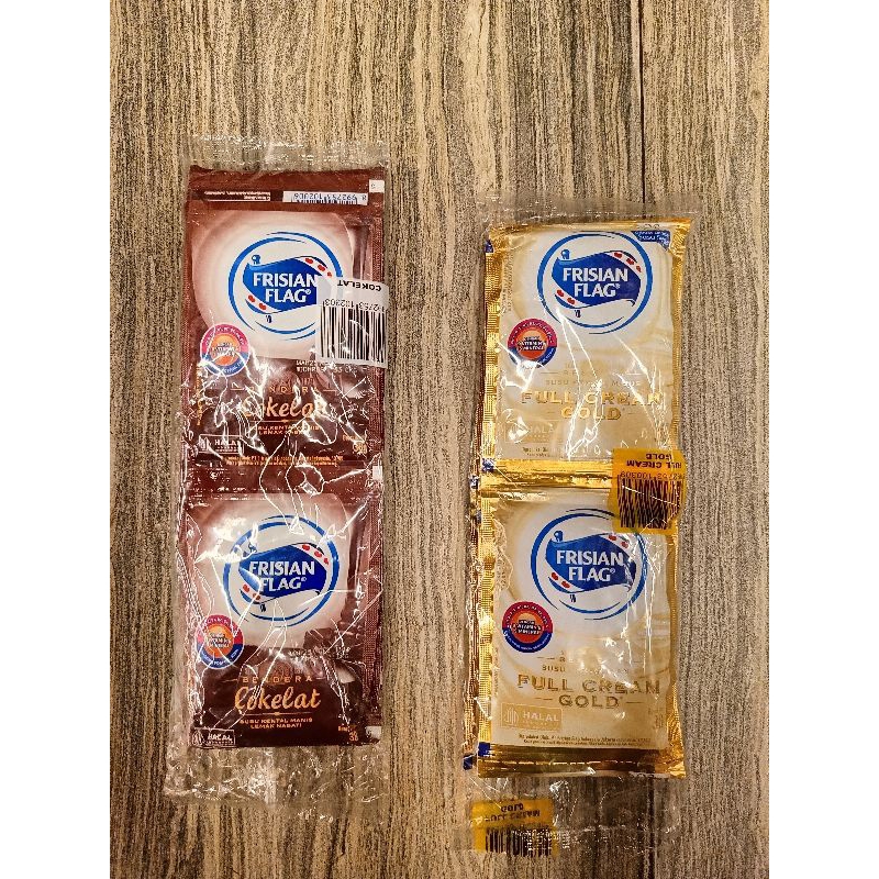 

Susu Kental Manis Frisian Flag Coklat & Full Cream Gold (4 x 60 Gr)