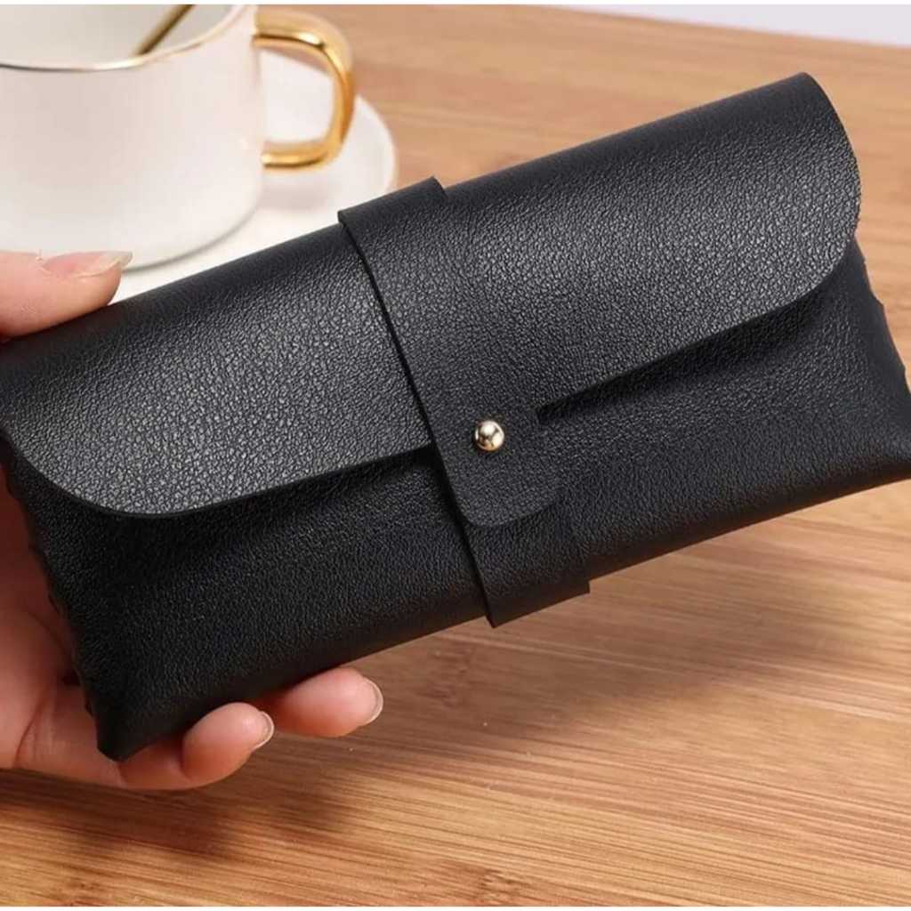 Tempat Kacamata Bahan Kulit Kotak Hardcase Kacamata Box Dompet Kacamata Case Sunglasses