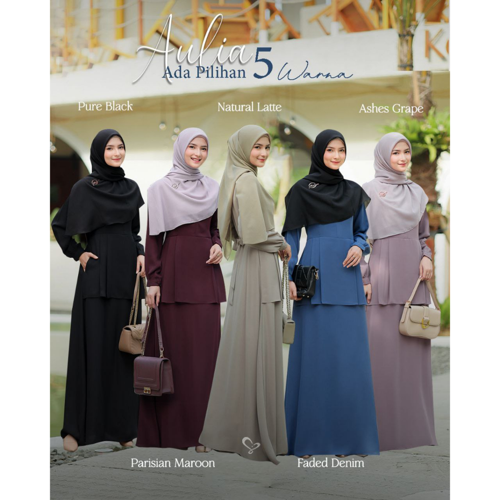READY Aulia Dress polos by Salvina Hijab