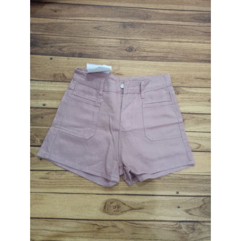 celana pendek jeans)hotpants pink Bkk