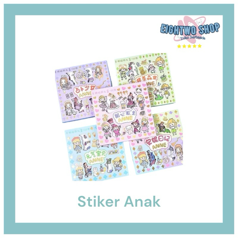 

Stiker Anak isi 100 Lembar Sticker 2D Viral