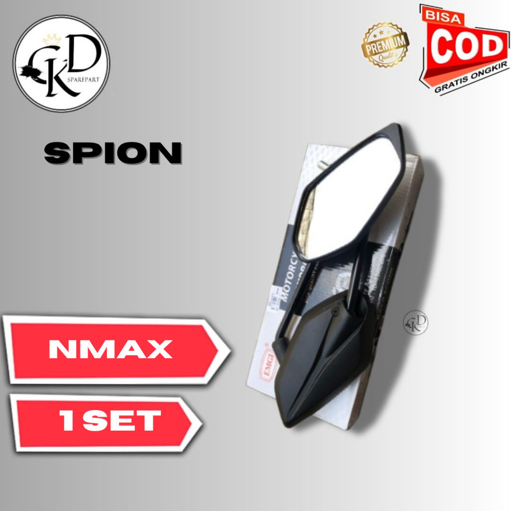 SPION NMAX EMGI (9319) || KACA SPION MOTOR YAMAHA NMAX MERK EMGI (9319)