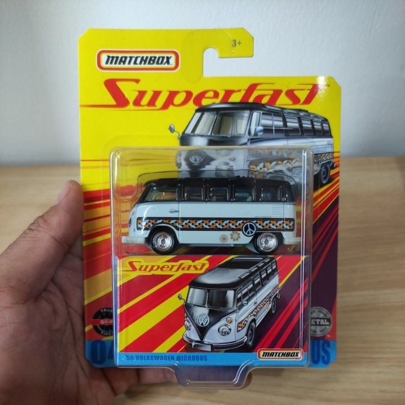 Matchbox Superfast Volkswagen Microbus Putih Card Ada minus