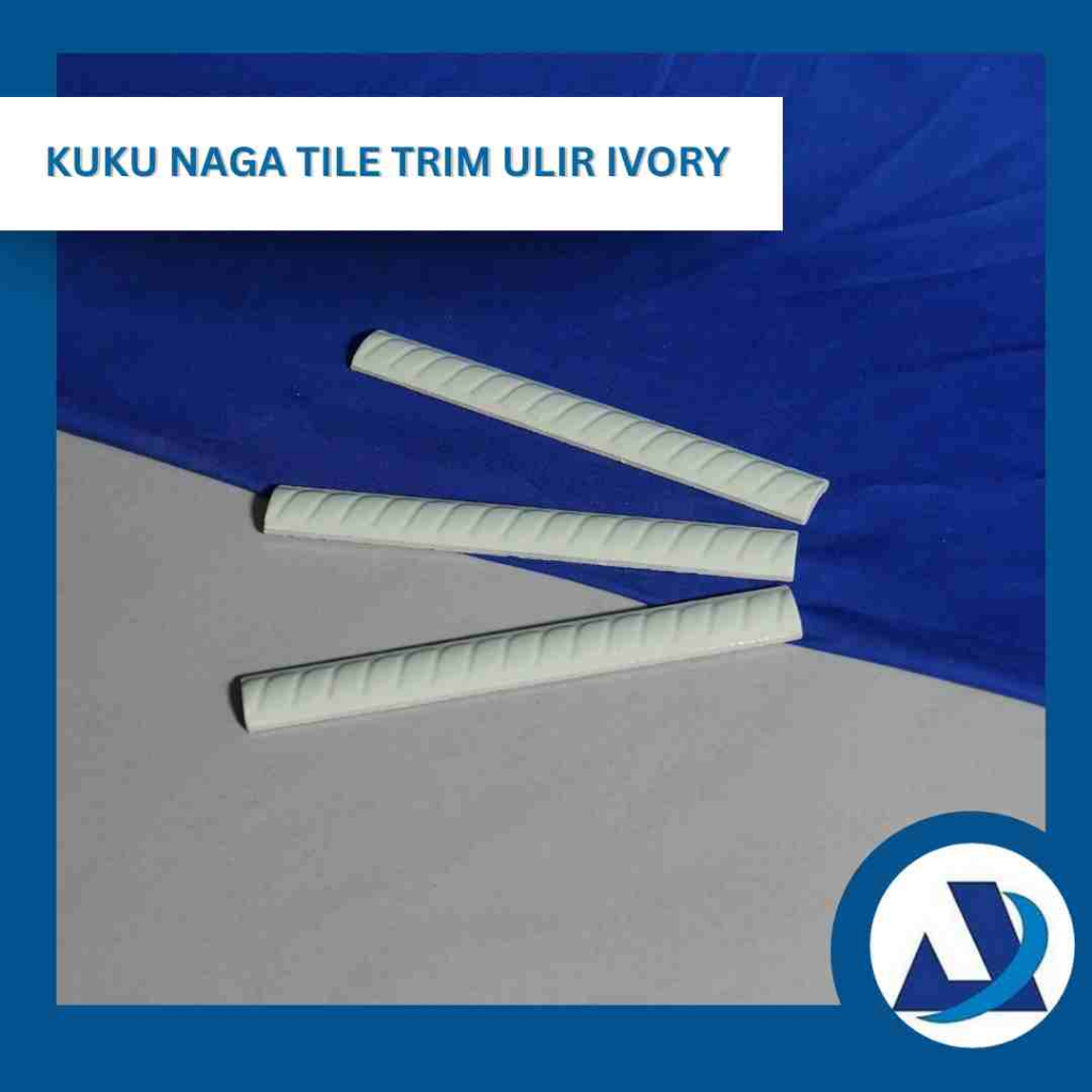 Kuku Macan List Dinding Keramik Tile Trim 20 cm Ivory