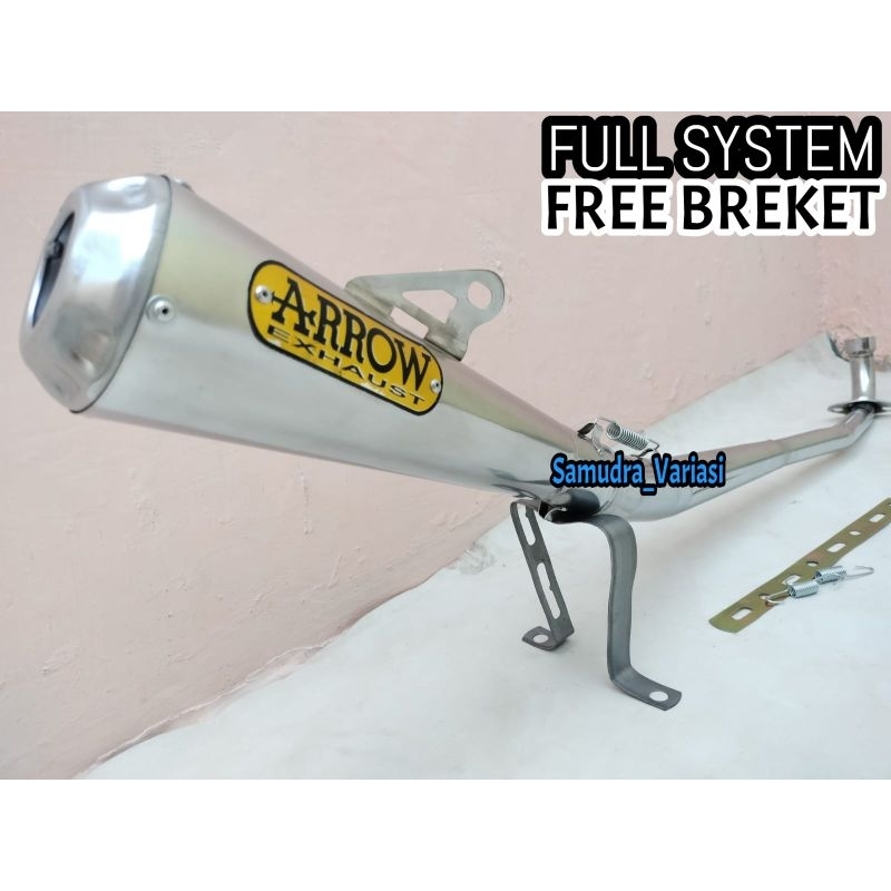 Knalpot Racing Arrow Exshaust All Varian Type Motor Bebek Supra Lama, Supra Fit, Supra X 125, Karism