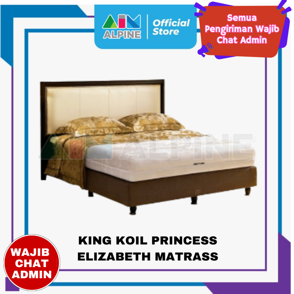 KING KOIL PRINCESS ELIZABETH MATRASS ( ONLY MATRASS ) / FREE ONGKIR KHUSUS WILAYAH KOTA MAKASSAR