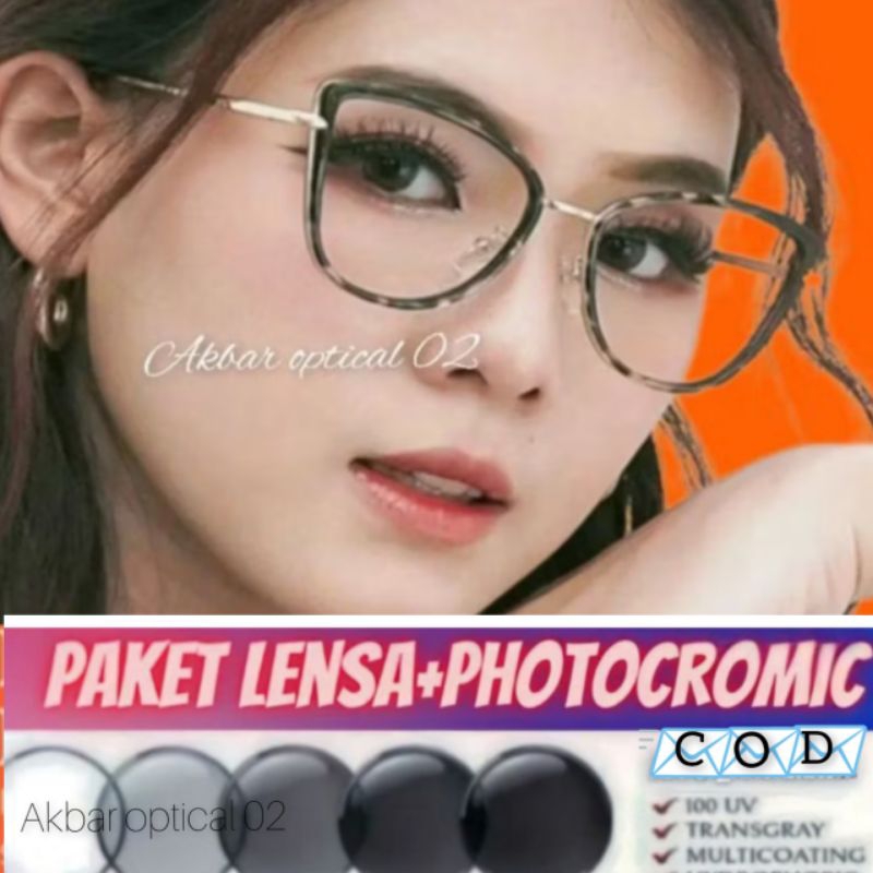 KACAMATA MINUS ANTI RADIASI WANITA