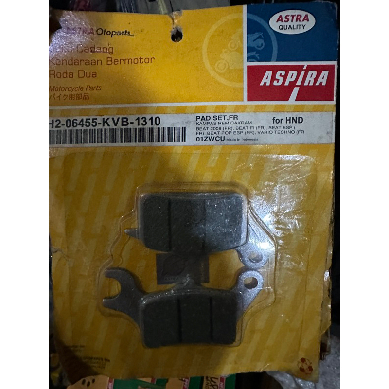 PAD SET KAMPAS REM CAKRAM DEPAN BEAT VARIO SCOOPY VARIO 125 OLD VARIO 150 OLD