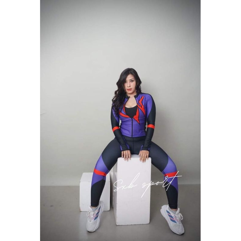 BAJU SENAM , STELAN AEROBIC SXB SPORT POWER ACTIVE NINE