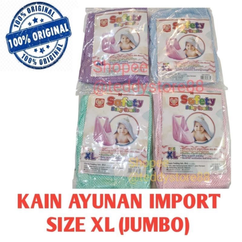 KAIN AYUNAN BAYI JUMBO IMPORT/KELAMBU AYUNAN BAYI ANTI NYAMUK/ KAIN AYUNAN JUMBO XL MALAYSIA MERK HA