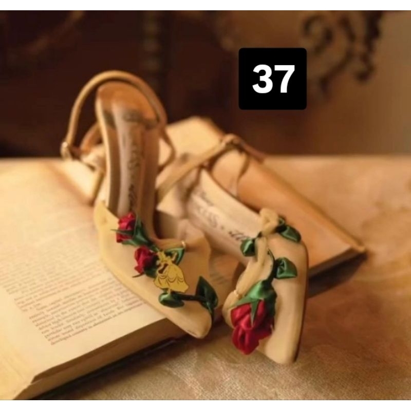 Ittaherl Belle Heels Honey 90mm size 37 Ittaherl Disney Princess Ittaherl Cinderella Jasmine Snow Wh