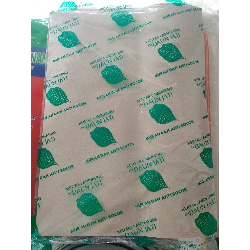 Kertas Nasi Daun jati isi 50 perpack