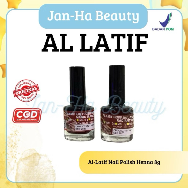al latif nail polish henna