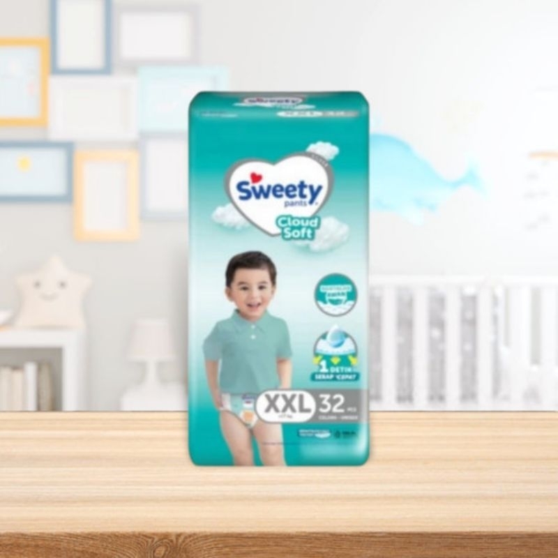 Sweety Silver Pants Popok Bayi XXL32